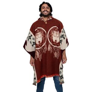 7184, Handmade Ecuadorean Alpaca Wool Ponchos (us, Alpha, One Size